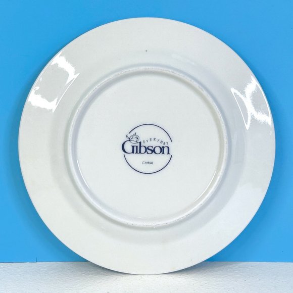 NEW Gibson‎ Everyday China CHRISTMAS CHARM Holly Berry 7.5" Dessert Dish Plate - Picture 3 of 4